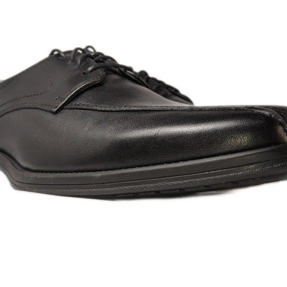 Spark Royal laces Black Leather Man Dress Shoes. - Picture 10 of 11